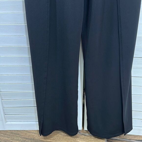 Jumpsuit Size 1X H by Halston Jet Set Jersey Black Like New - Picture 7 of 13
